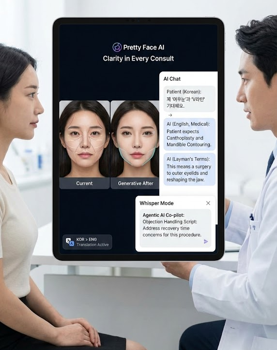 Pretty Face AI App Interface